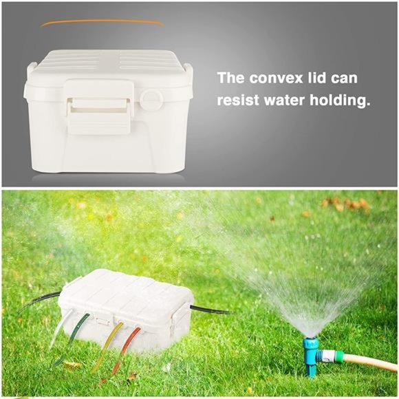 Large Outdoor Electrical Box (12.5 x 8.5 x 5 inch), IP54 Waterproof, White - Picture 4 of 6